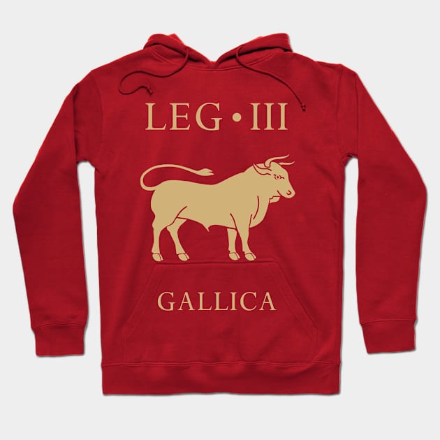 Imperial Roman Army - Legio III Gallica Hoodie by enigmaart